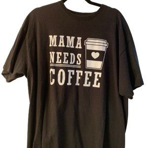 Woman's Tee with "Momma Needs Coffee" Logo